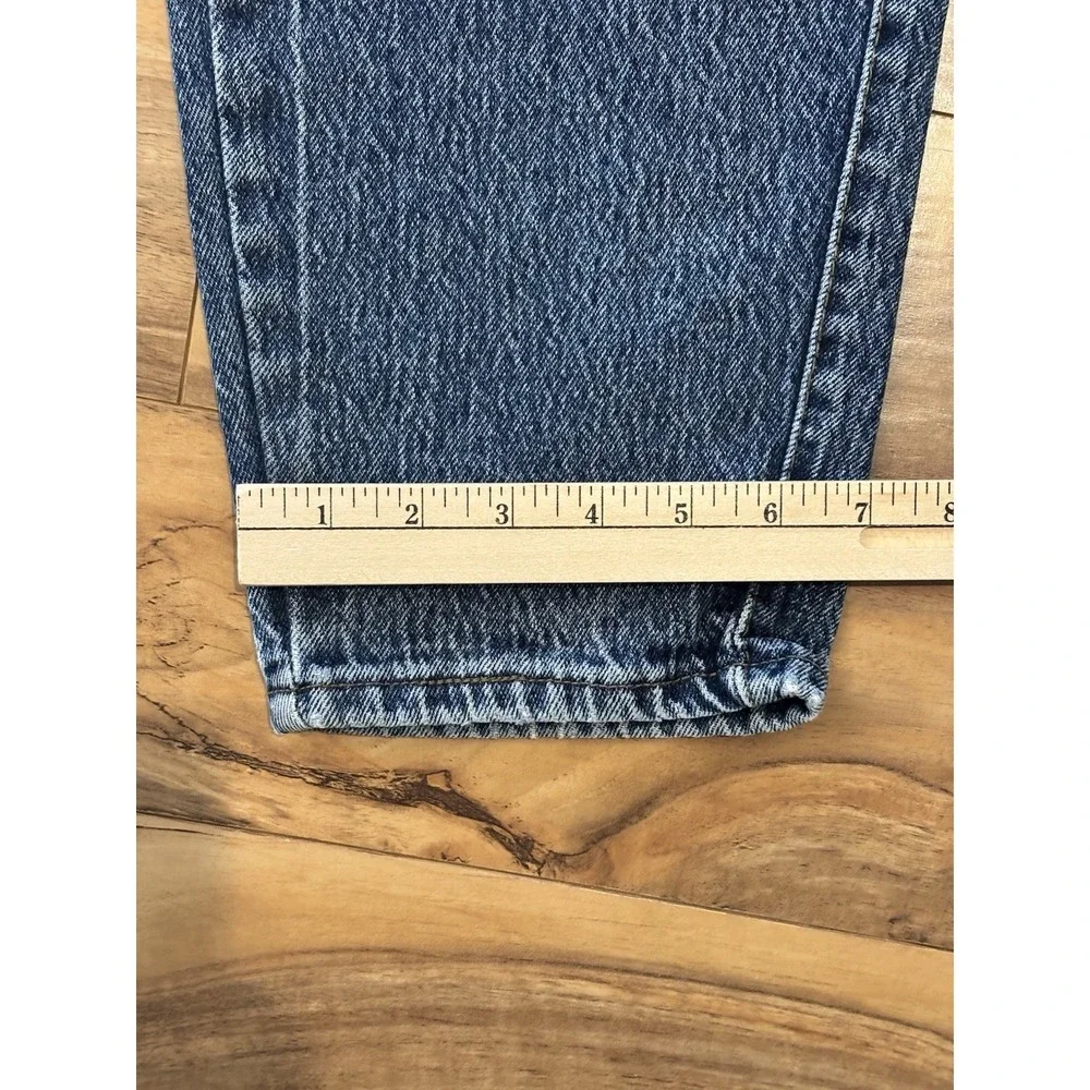 ZENA 30x28.5  13 High Waisted Mom Jeans Cotton Relaxed Tapered Leg 80s Retro - Picture 10 of 10